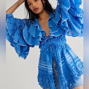 Women's Blue Fillyboo Lotus Mini Dress